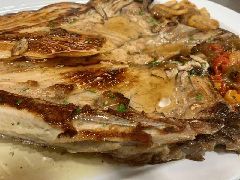 Pescado a la brasa